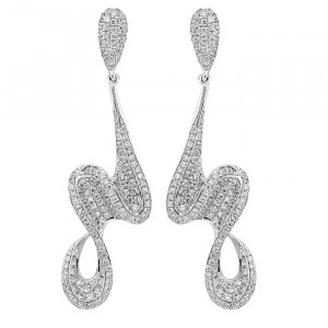 Sterling Silver Jewelry, Cubic Zirconia White Earring