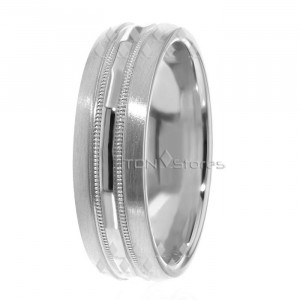 Satin Center Design Wedding Ring DC288072