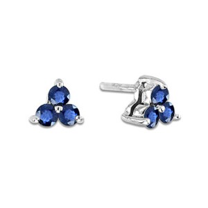 Susana Blue Sapphire Stud Earrings