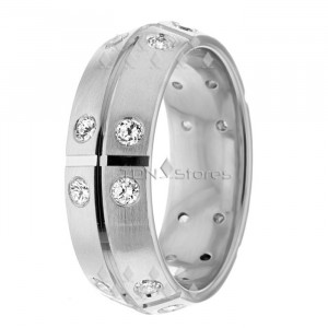White Gold Diamond Wedding Ring DW281475