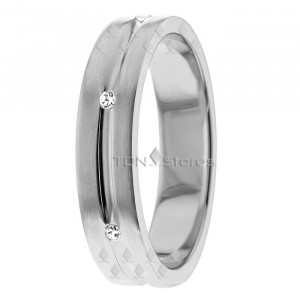 5mm Wide Diamond Wedding Rings DW289196