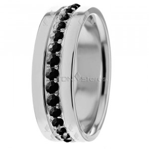 Black Diamond Wedding Ring DW289206BD