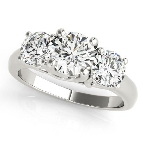 Three Stone Diamond Engagement Ring E2835505