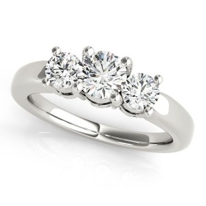 Round Cut Three Stone Diamond Engagement Ring E2835509