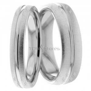 Giuliano 7.00mm and 5.00mm Wide, Matching Wedding Bands