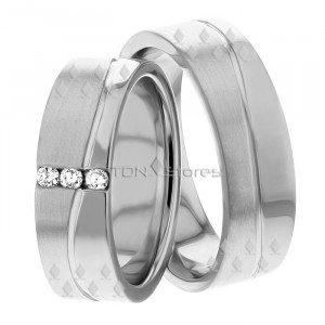 Matching His & Hers Diamond Wedding Ring Set HH286250
