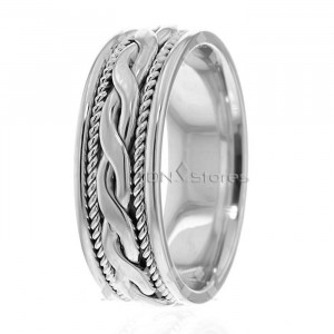 Hand Braided Mens and Womens Wedding Bands Rings HM287082