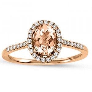 Morganite Rose Gold Ring