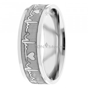 Heart Rate Wedding Band  TL282007
