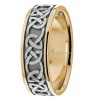 Celtic Heart Knot Wedding Bands Two Tone CL281639