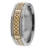Two Tone Celtic Knot Wedding Ring CL285135