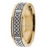 Two Tone Celtic Knot Wedding Bands CL285135
