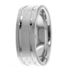 Square Double Shiny Grove Wedding Bands DC288027