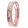 Hand carved Rose Gold Women's Wedding Ring