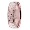 Floral Design Unique Wedding Ring Rose Gold