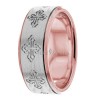 Rose White Gold Religious Wedding Ring RR282552