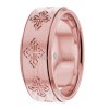 Rose Gold Religious Wedding Bands RR282552