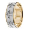 Two Tone Religious Wedding Ring RR282552