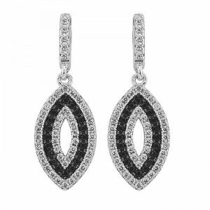 Sterling Silver Earring with Cubic Zirconia