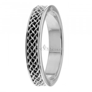 Circular Knots Celtic Women's & Men's Wedding Bands CL285002