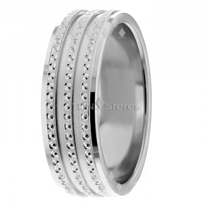 Dots and Groves Wedding Bands  DC288405