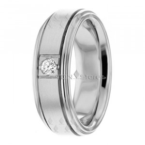 Round Solitaire Diamond Wedding Ring DW289077
