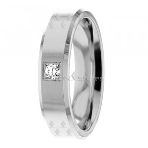 Lethe 5mm Wide Diamond Wedding Ring 0.05 Ctw.