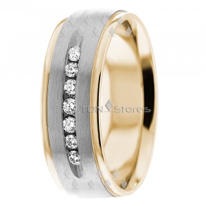 Open End Channel Setting Wedding Ring DW289298