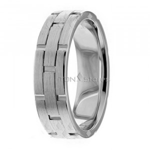 Watch Inspired 6mm Wide Comfort Fit Wedding Bands HM287162
