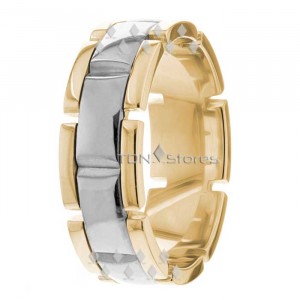 Low Dome Watch Belt Wedding Bands Ring HM287163