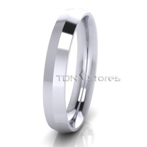 Contemporary Solid Knife Edge Wedding Bands