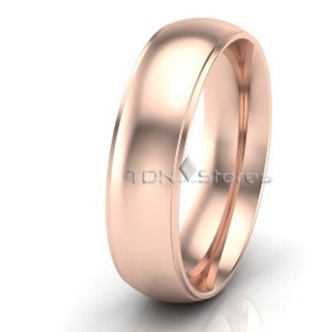 Classic Dome Dome Step Wedding Band 