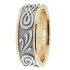 Yellow and White Gold Eternity Wedding Bands CL285134