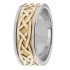 Two Tone Celtic Knot Wedding Ring
