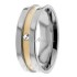 Two Tone Diamond Wedding Ring DW289175