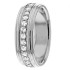 All Around Diamond White Gold Wedding Rings DW289217