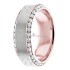 All Around Diamond Rose and White Gold Wedding Ring DW289251