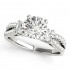 Multi Row Three Stone Diamond Engagement Ring E2835506