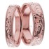 Rose Gold Eunice 7mm and 5mm Wide, Matching Wedding Ring Set