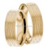 Yellow Gold Titos 6mm Wide, Matching Wedding Ring Set