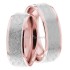 Rose & White Gold Zelena 7mm Wide, Matching Wedding Ring Set