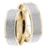 Yellow & White Gold Zelena 7mm Wide, Matching Wedding Ring Set