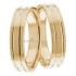 Yellow Gold Theseus 5mm Wide, Matching Wedding Ring Set