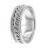 7mm Wide Braided White Gold Wedding Bands HM287043