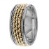 Handmade Two Tone Wedding Bands Comfort Fit HM287164