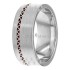 Zig Zag Design Comfort Fit Two Tone Wedding Band Ring HM287167