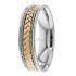 Two Tone Braided Wedding Bands HM287175