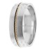 Two Tone Hand Braided Wedding Ring HM287190